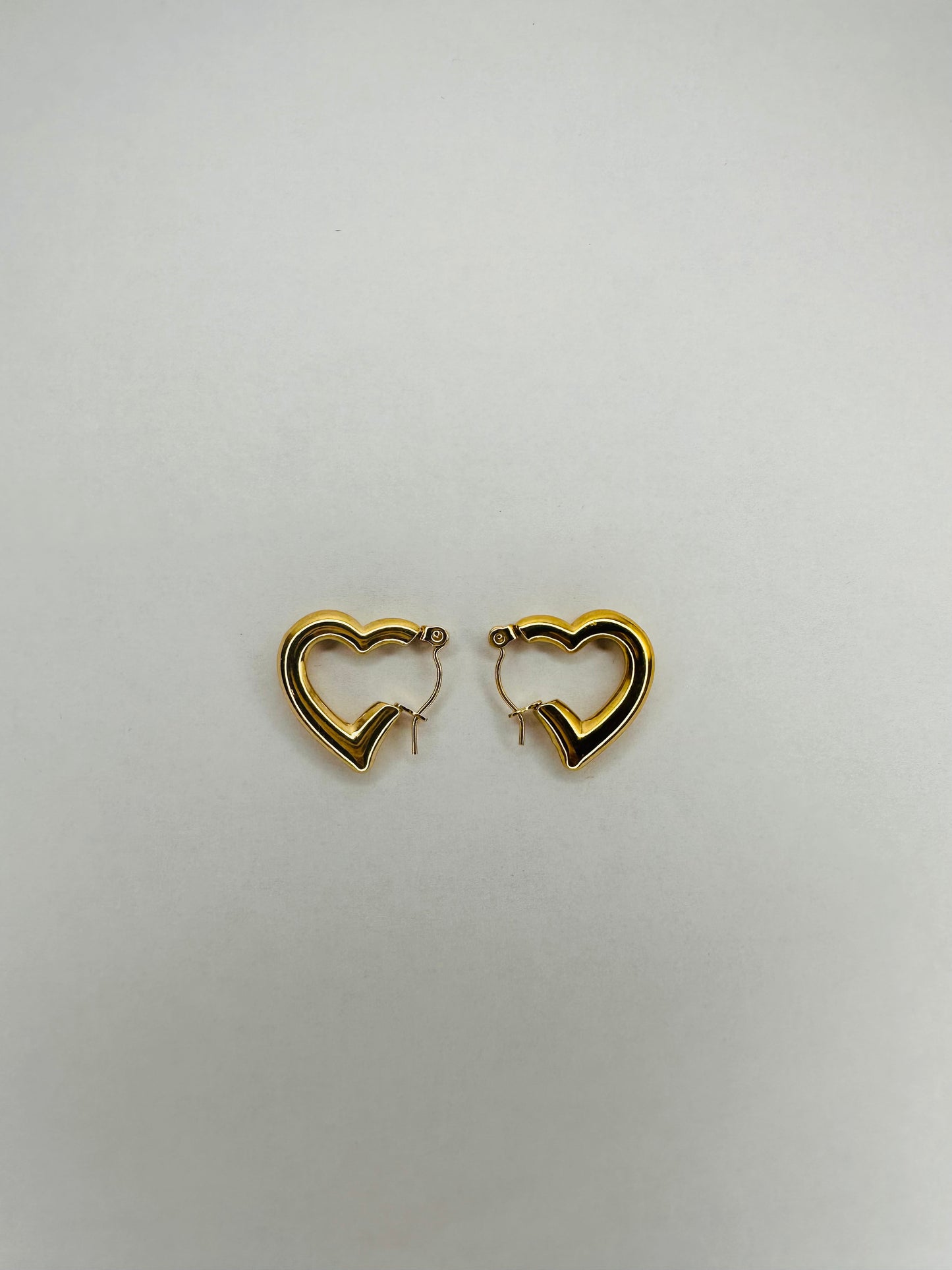 Heart Hoop Earrings
