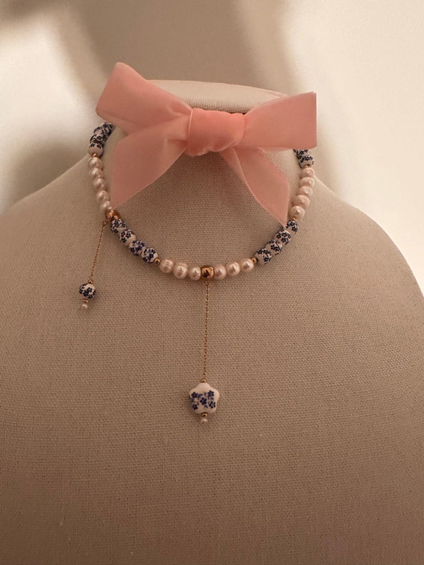 Blue Dangle Necklace