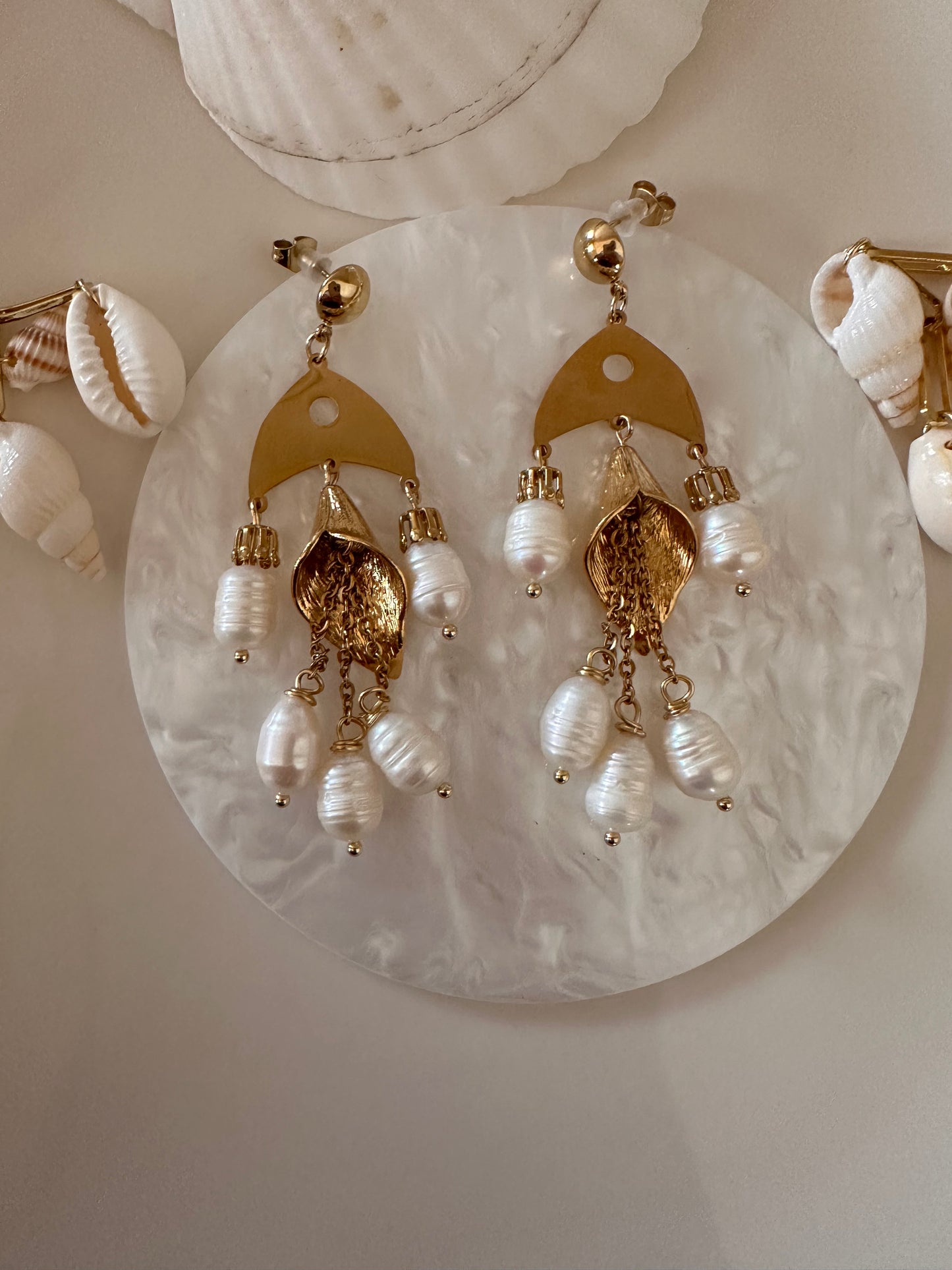 Fish Pearl Earrings