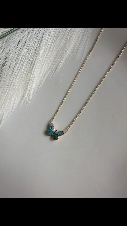 Teal color necklaces