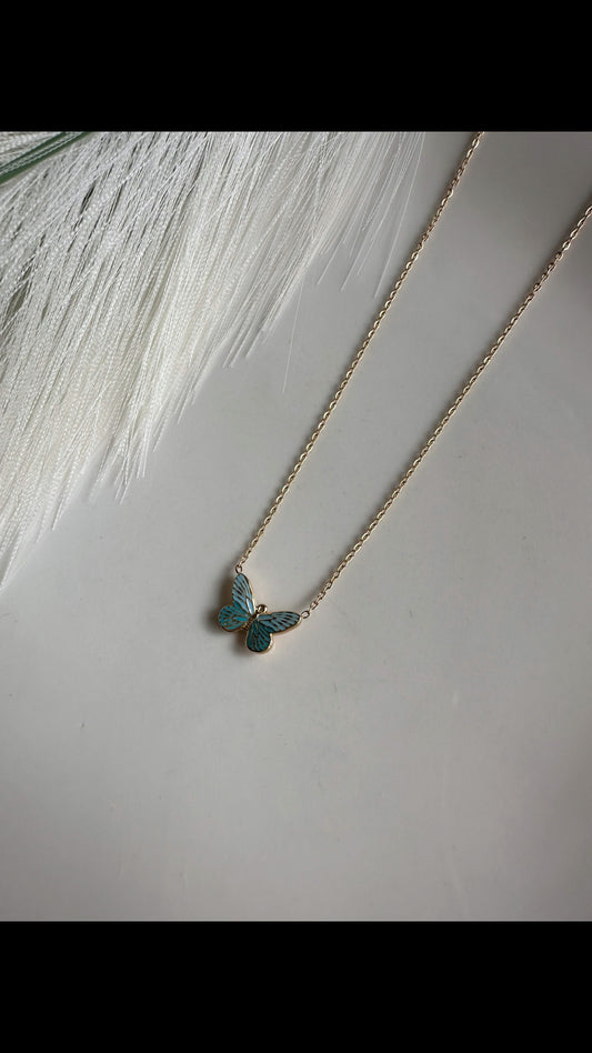 Teal color necklaces