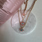 Pink Evil Eye Necklace