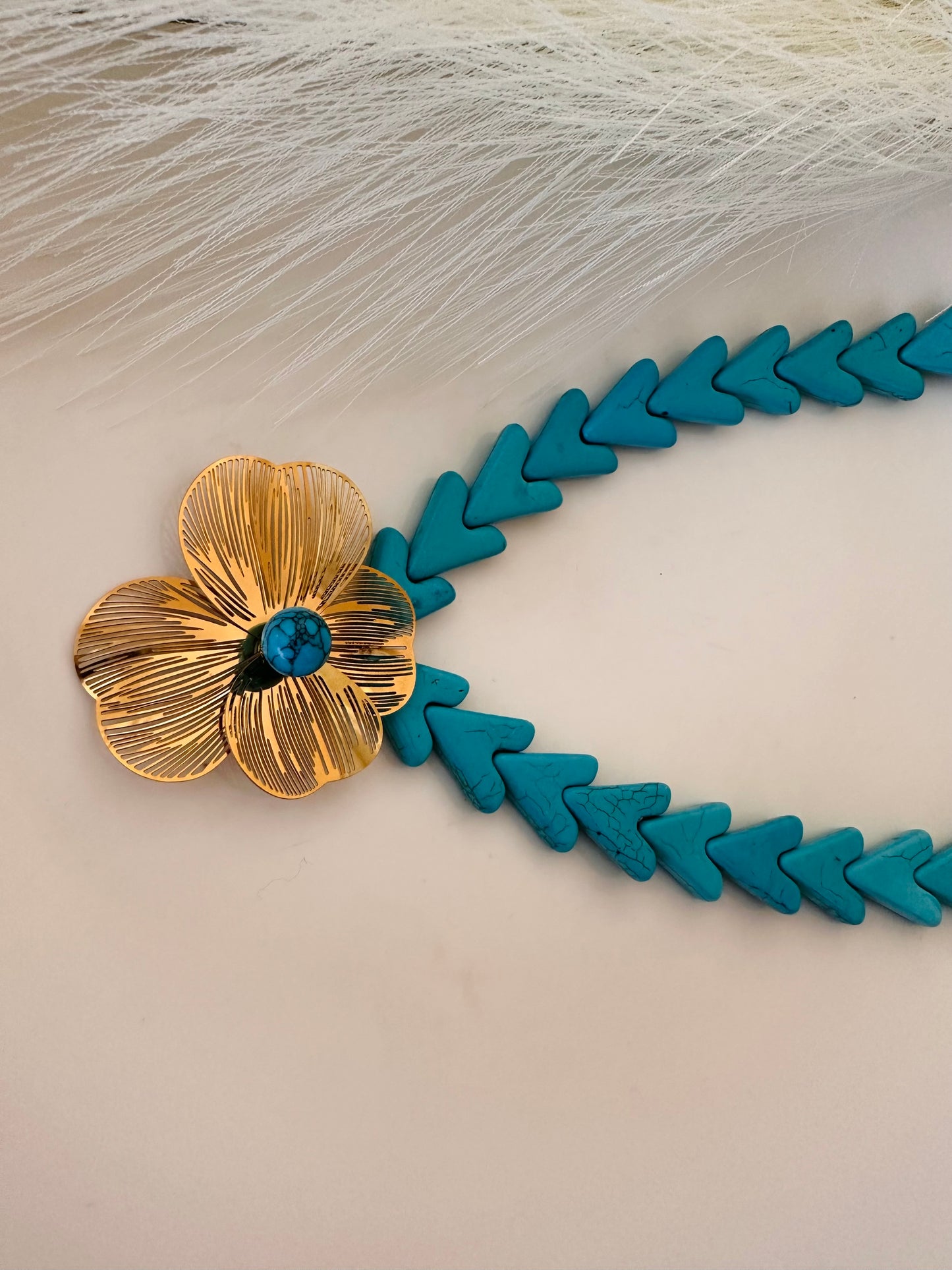 Coral Blue Necklace