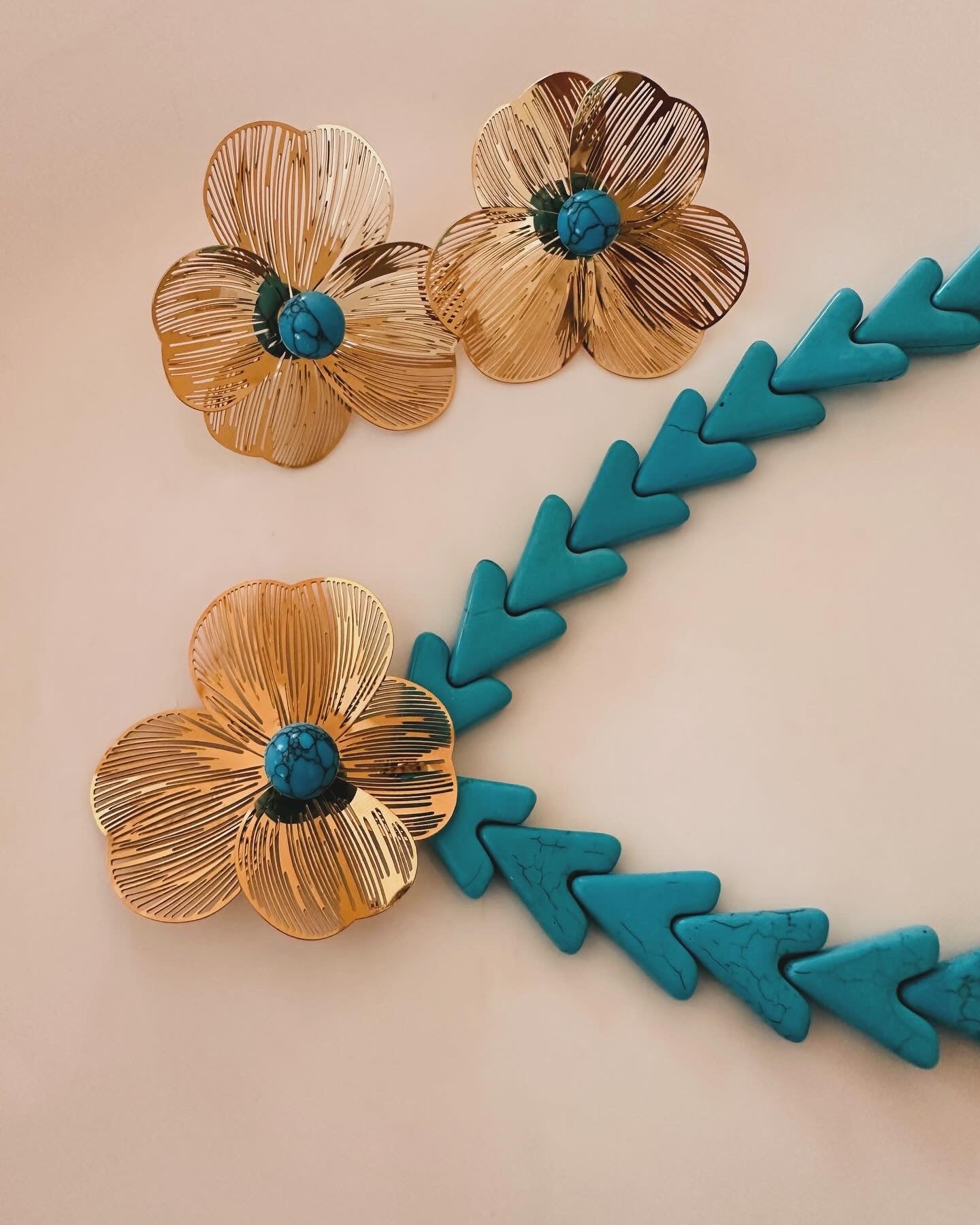 Coral Blue Necklace