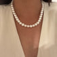 White Pearl Necklace.