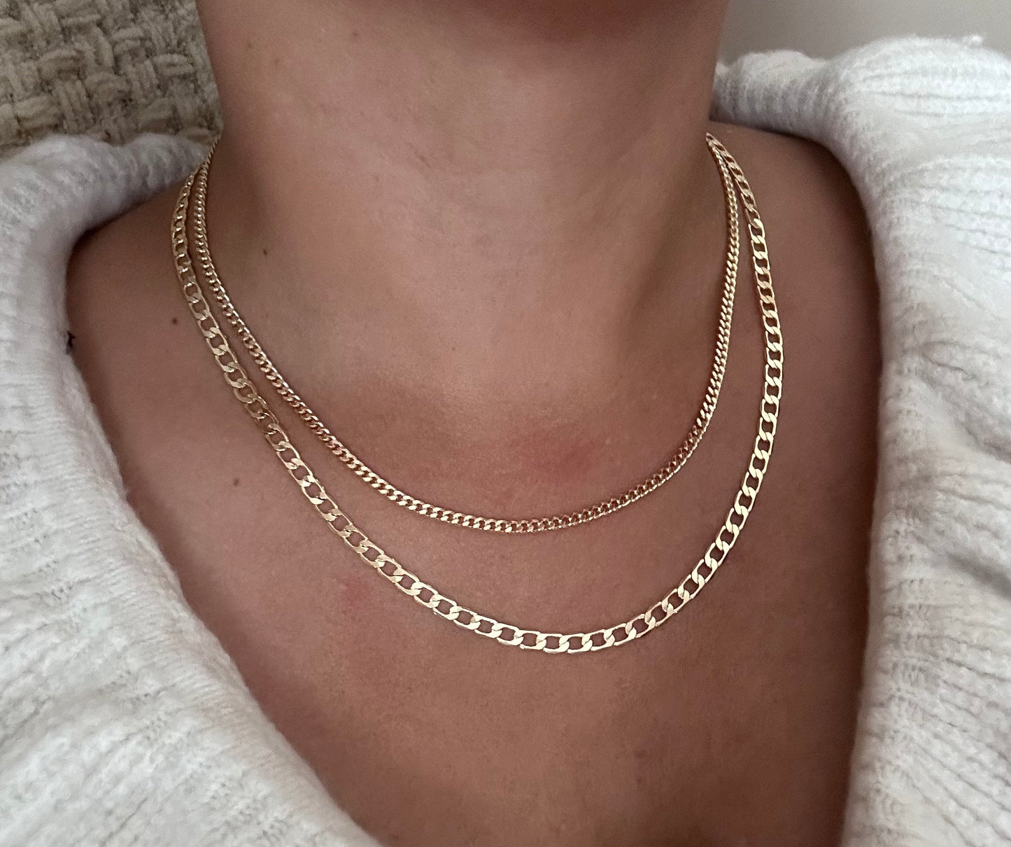 Double Chain Necklace.