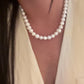 White Pearl Necklace.