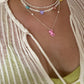 Rainbow hearts necklace