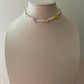 Rainbow hearts necklace