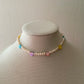 Rainbow hearts necklace